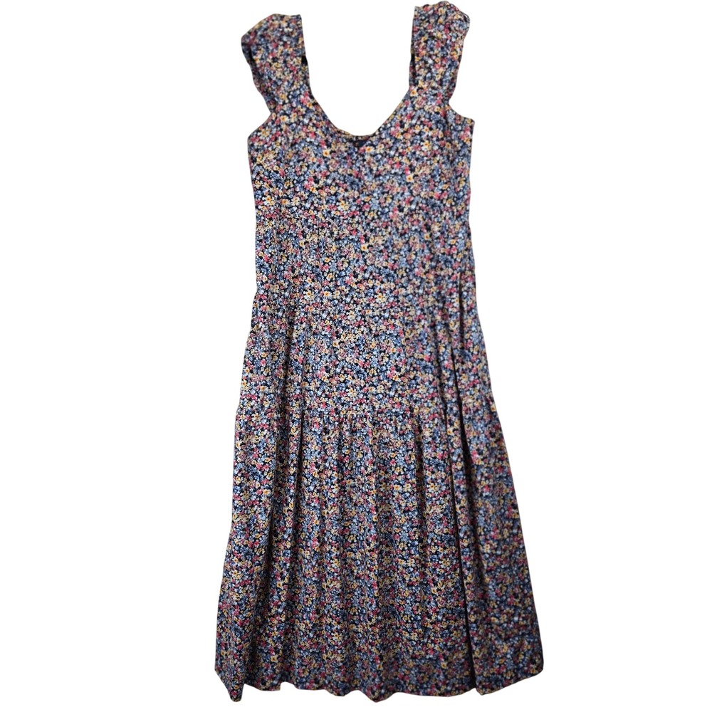 Old Navy Floral Midi Dress - Blue and Pink